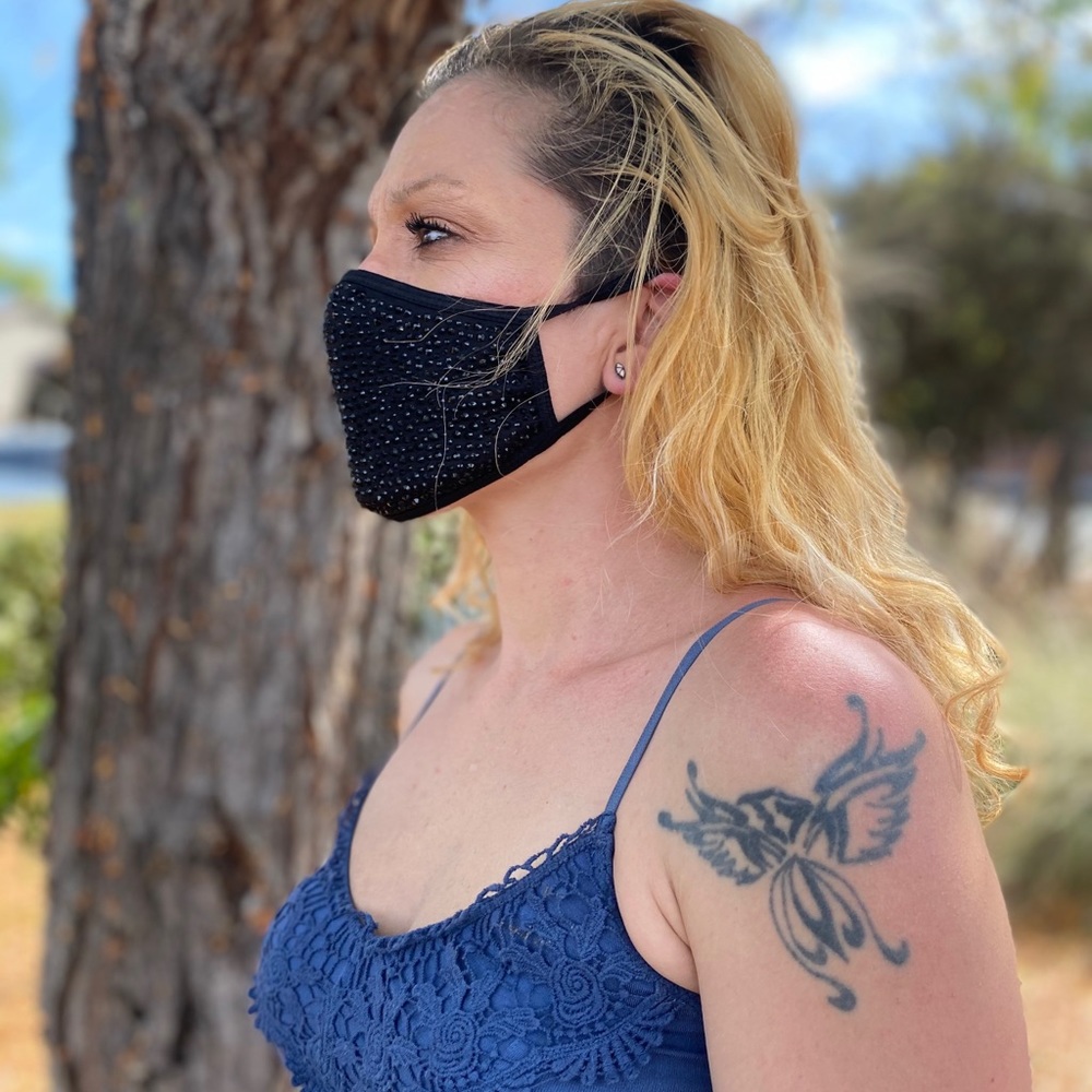 Crystal Bling Face Masks - Picture 13 of 15